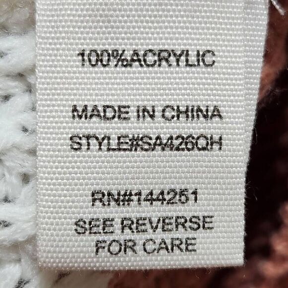 Moon & Madison stripe sweater cried boxy oversized large - Picture 4 of 5